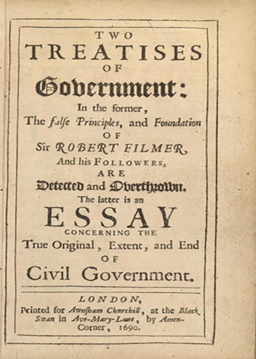 Two Treatises Concerning Government & A Letter Concerning Toleration